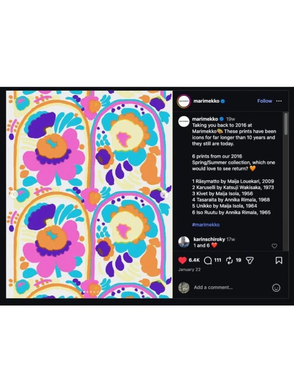 Handmade Marimekko Karuselli Unikko Print Pillow Shams Covers Mod Maximalist